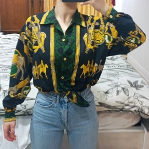 Vintage Shirt with gorgeous patterns, MINT